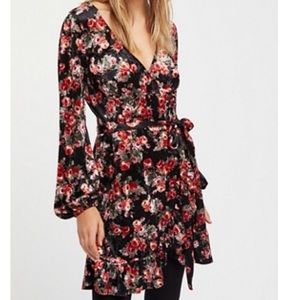 Free People Fall Crush Wrap Dress